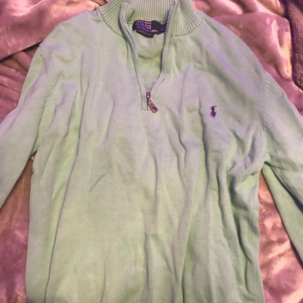 Mint Polo quarter zip
